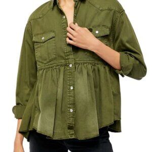 NWOT Free People Dylan Cotton High/Low Peplu